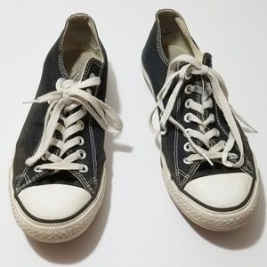 Black Converse Low Top All Star Sneakers - Size 11
